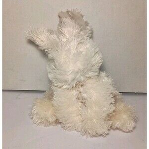 Bunnies By the Bay Shaggy Furry Cream White Bunny Rabbit Plush 9" Stuffed Animal